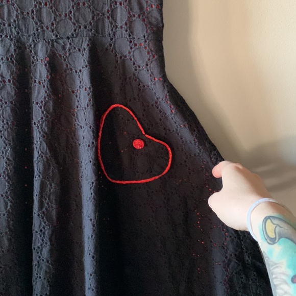 Voodoo vixen Valentine’s Day for and flat dress with keyhole back - Picture 2 of 3